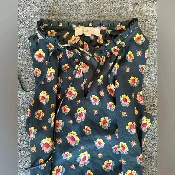 Loft Floral Green Shift Dress - Picture 11 of 11